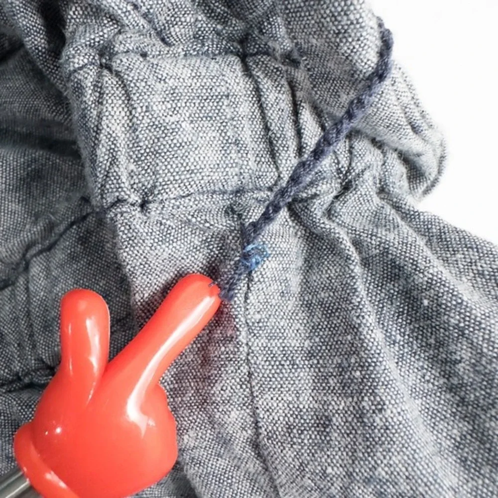 Toad & Co Tara Hemp Romper Medium V Neck Faux Wrap Blue Gray Minimalist‎ Granola